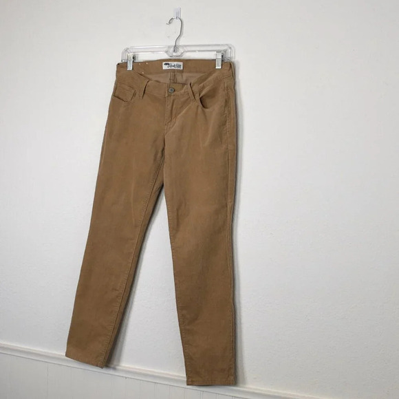 Old Navy The Rockstar Corduroy Pants Sz 10 Skinny Low Rise Camel Khaki Y2K 90s - Picture 4 of 16